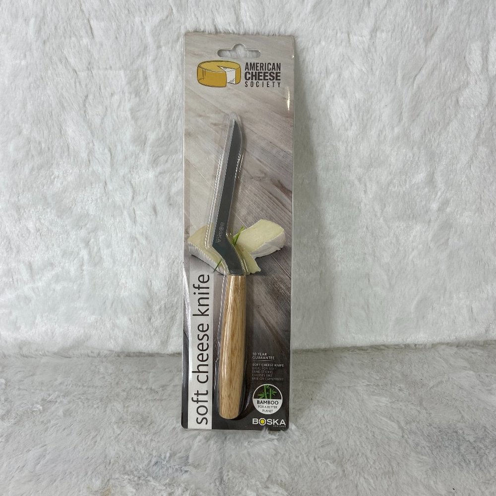 Boska Soft Cheese Knife 357672 Stainless steel Bamboo New